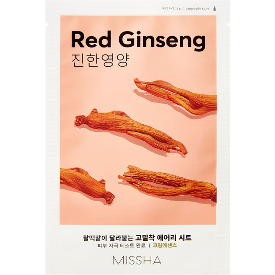 Airy Fit Sheet Mask (Red Ginseng), 19 g MISSHA Vaihe 7: Kangasnaamio
