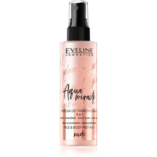 Eveline Cosmetics Glow And Go Aqua Miracle Face Mist 4in1 Nude 1