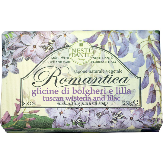 Romantica Tuscan Wisteria & Lilac, 250 g Nesti Dante Käsisaippua