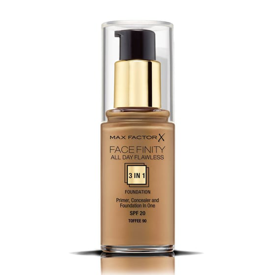 Max Factor Facefinity All Day Flawless 3In1 Spf20 No.090 Toffee 30ml Fondation -hoitoyhtiö