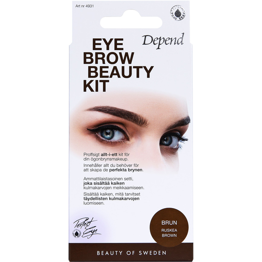 Depend Perfect Eye Eyebrow Beauty Kit Brown