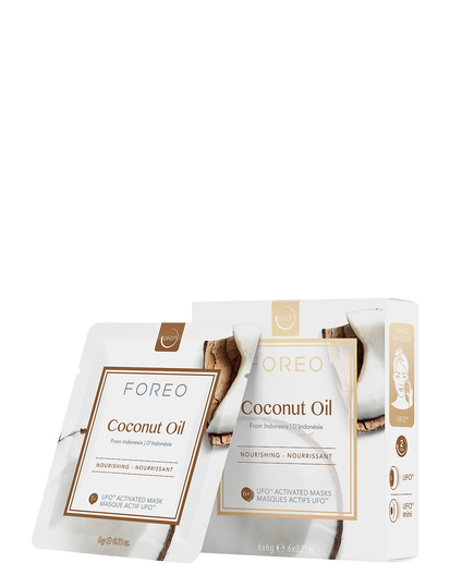 Ufo Mask Coconut Oil X 6 Beauty WOMEN Skin Care Face Face Masks Sheet Mask Nude Foreo