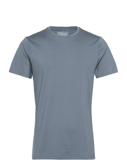 Crew-Neck Active T-shirts Short-sleeved Sininen Bread & Boxers