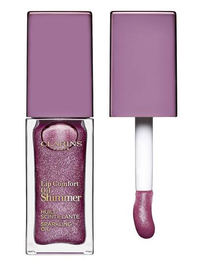 Lip Comfort Oil Shimmer Huulikiilto Meikki Liila Clarins