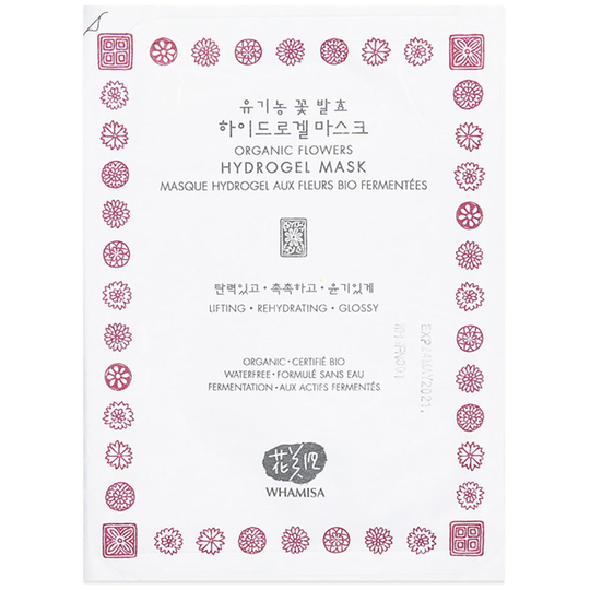 Whamisa Organic Flowers & Aloe Vera Hydrogel Mask, 33 g Whamisa Skincare K-Beauty