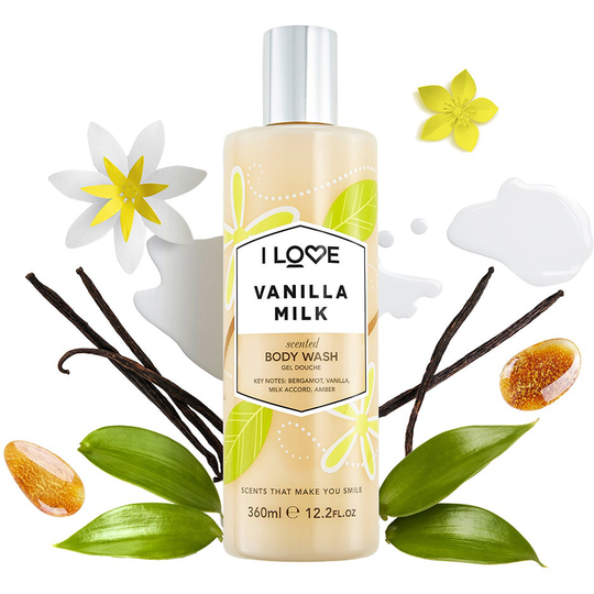 Vanilla Milk, 360 ml I love… Kylpy & Suihku