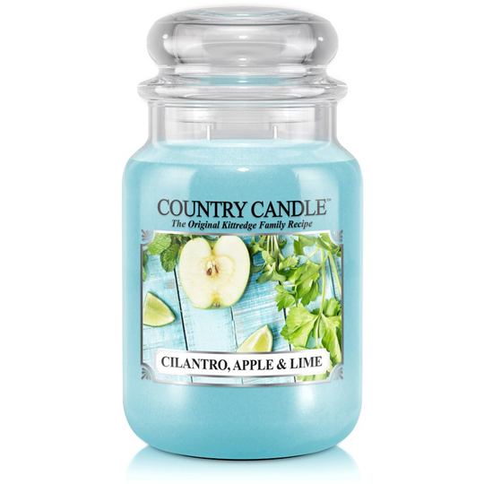 Country Candle Cilantro, Apple & Lime 2 Wick Large Jar Cilantro A
