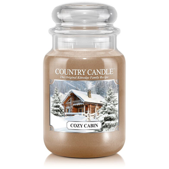 Country Candle Cozy Cabin Christmas Scent 2 Wick L Jar