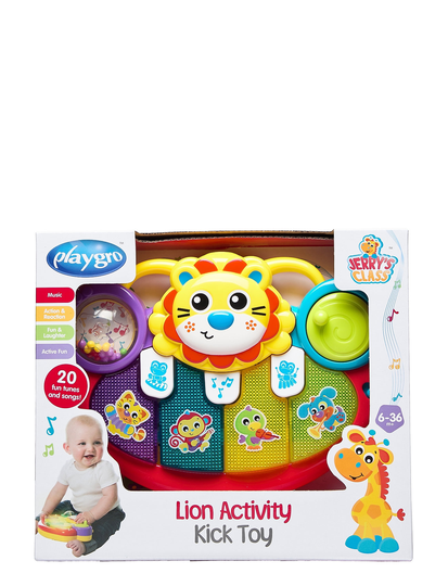 Lion Activity Kick Toy Piano Toys Baby Toys Educational Toys Activity Toys Monivärinen/Kuvioitu Playgro