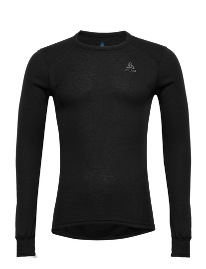 Odlo M Crewneck Ls Active Warm Eco Base Layer Tops Musta Odlo
