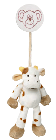 Teddykompaniet Puristettu vaate-eläin 16cm, täplikäs lehmä, 12673 +0mdr