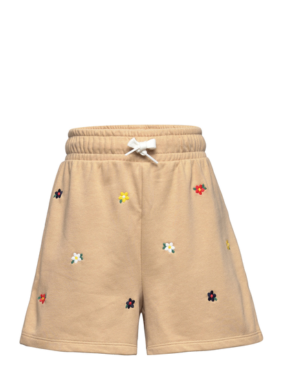 Kids High Rise Active Shorts Shorts Sweat Shorts Beige GAP