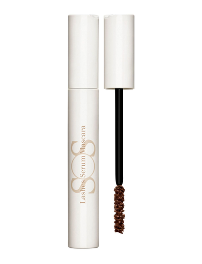 Sos Lashes Serum Mascara Ripsiväri Maskara Meikki Ruskea Clarins