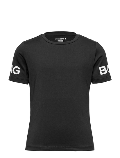 Borg T-Shirt T-shirts Sports Tops Musta Björn Borg