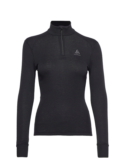 Odlo W Top Turtleneck Ls Halfzip Active Warm Base Layer Tops Musta Odlo
