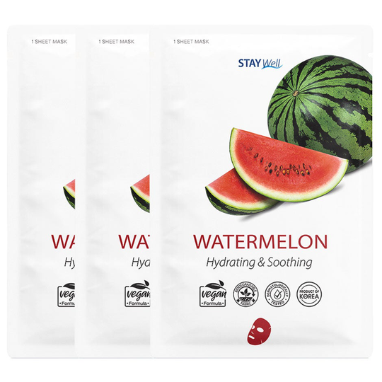 Vegan Sheet Mask Watermelon, Stay Well Kangasnaamiot