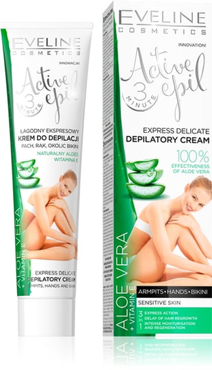 Eveline Active Epil Depilatory Cream Aloe Vera herkkä iho 125ml