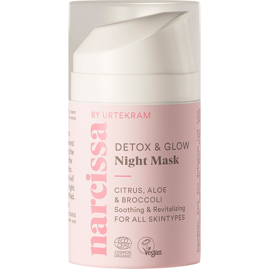Narcissa Detox Glow, 50 ml Urtekram Yövoiteet