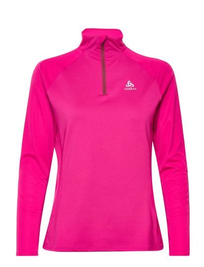 Odlo W Midlayer Halfzip Essential Ceramicool Sweat-shirts & Hoodies Fleeces & Midlayers Vaaleanpunainen Odlo