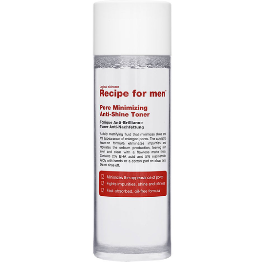 Pore Minimizing Anti-Shine Toner, 100 ml Recipe for men Miehet