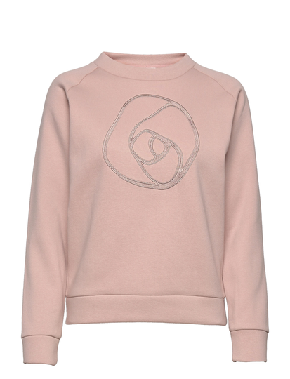 Sweatshirt Ls Svetari Collegepaita Vaaleanpunainen Rosemunde
