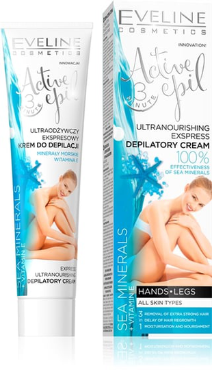 Eveline Active Epil Depilatory Cream Sea Minerals Kaikki ihotyypit 125ml