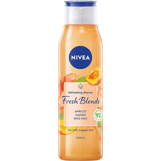 Fresh Blends Apricot Shower Gel, 300 ml Nivea Suihku- ja kylpytuotteet