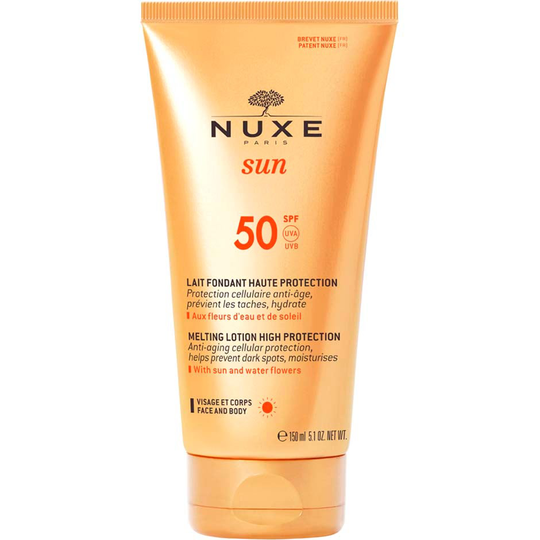Sun Melting Lotion High Prot SPF 50, 150 ml Nuxe Aurinkovoiteet