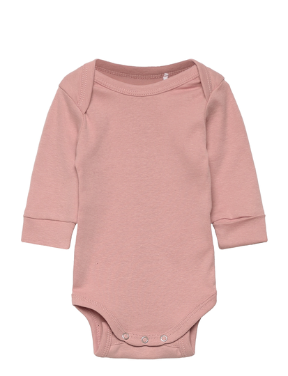 Baby Body Long Sleeve Cotton Bodies Long-sleeved Vaaleanpunainen Little B