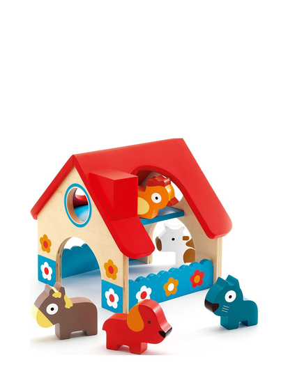Minifarm Toys Baby Toys Educational Toys Activity Toys Monivärinen/Kuvioitu Djeco