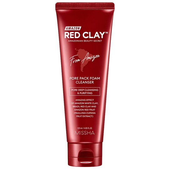 Amazon Red Clay™ Pore Pack Foam Cleanser, 120 ml MISSHA Ihonpuhdistus
