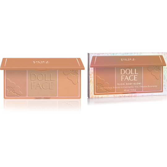 Doll Face Glow, Baby, Glow 3 Shade Glow/Highlighter Beach Bunny B