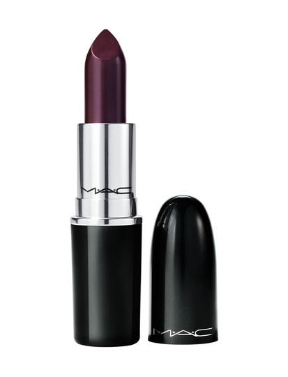 Lustreglass Lipstick Huulipuna Meikki Liila M.A.C.
