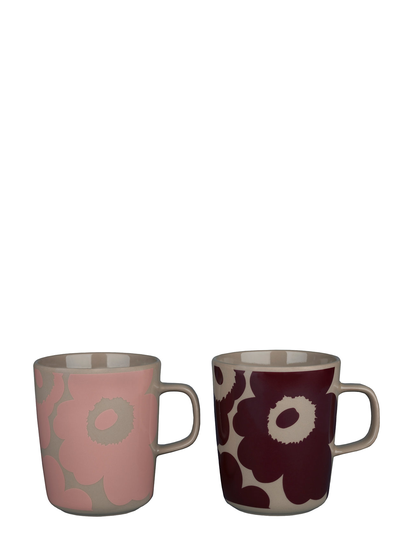 Unikko Mug 2,5Dl 2 Pcs Home Tableware Cups & Mugs Coffee Cups Monivärinen/Kuvioitu Marimekko Home