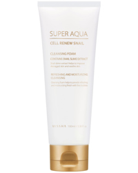 Super Aqua Cell Renew Snail Cleansing Foam, 100ml