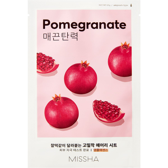 Airy Fit Sheet Mask (Pomegranate), 19 g MISSHA Vaihe 7: Kangasnaamio