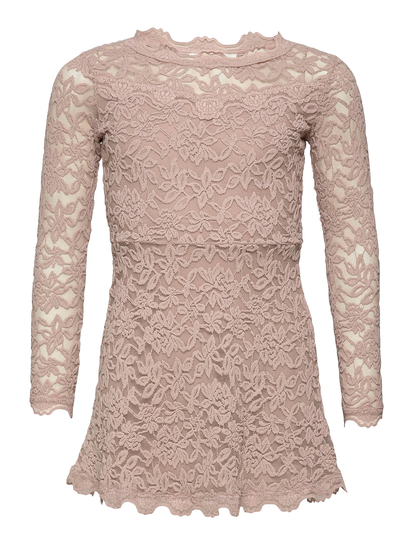 Dress Ls Dresses & Skirts Dresses Partydresses Beige Rosemunde Kids