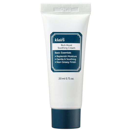 Rich Moist Soothing Cream, 20 ml Klairs K-Beauty