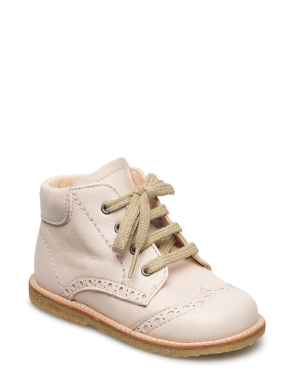 Boots - Flat - With Laces Shoes Summer Shoes Sandals Vaaleanpunainen ANGULUS