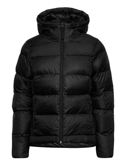 W Active Puffy Jacket Vuorillinen Takki Topattu Takki Musta Helly Hansen