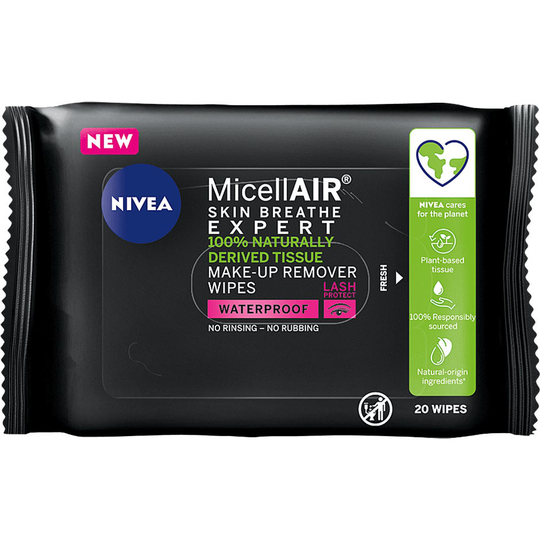 MicellAIR Expert Make-up Remover Wipes, Nivea Ihonpuhdistus