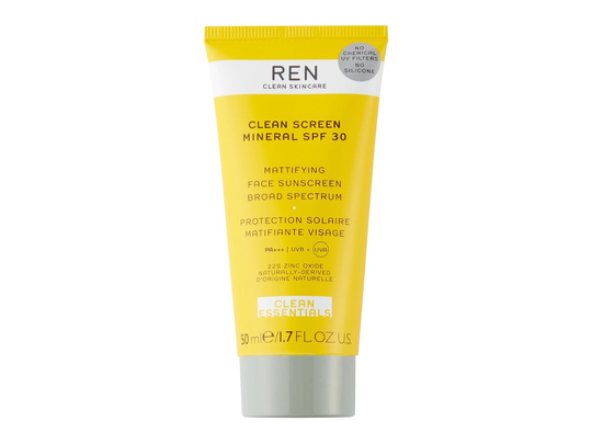 Clean Screen Mineral SPF30 50ml, REN Aurinkosuoja kasvot