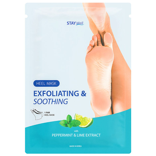 Exfoliating & Soothing Heel Mask Peppermint & Lime, Stay Well Jalkaviila & Tarvikkeet