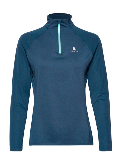 Odlo W Midlayer Halfzip Essential Ceramicool Sweat-shirts & Hoodies Fleeces & Midlayers Sininen Odlo