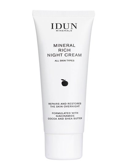 Mineral Rich Night Cream Kosteusvoide Kasvovoide Ihonhoito Nude IDUN Minerals