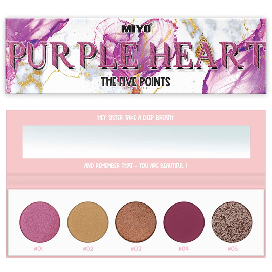 MIYO Five Points Paletts Eyeshadows 27 Purple Heart