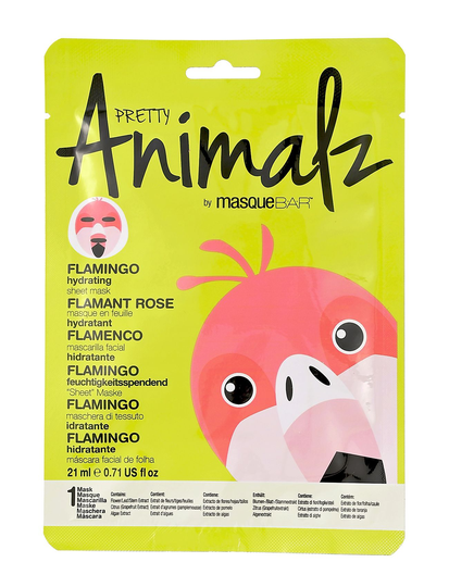 Masquebar Animalz Flamingo Sheet Mask Kasvonaamio Ihonhoito Nude Masque B.A.R