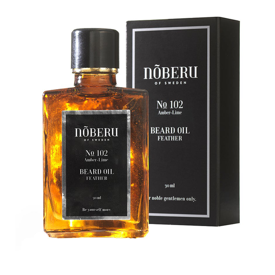 Beard Oil Feather - Amber-Lime, Nõberu of Sweden Partaöljy
