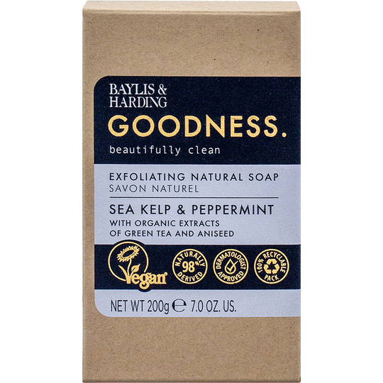 Goodness Sea Kelp & Peppermint Soap, 200 g Baylis & Harding Käsisaippua