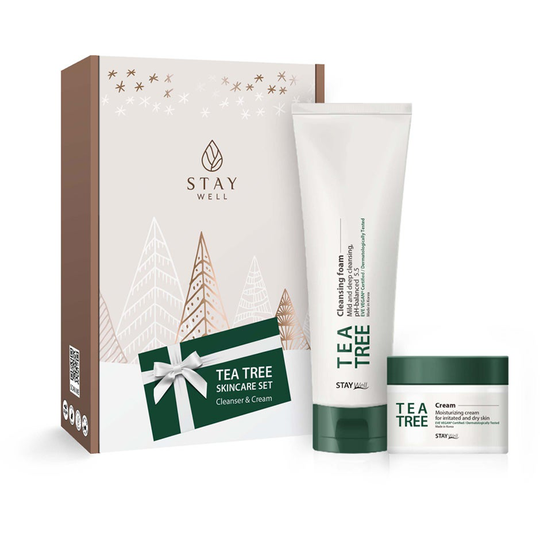 Vegan Tea Tree Calming, 2 pcs Stay Well Ihonpuhdistus